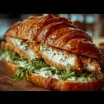 Chicken Caesar Croissant Sandwich