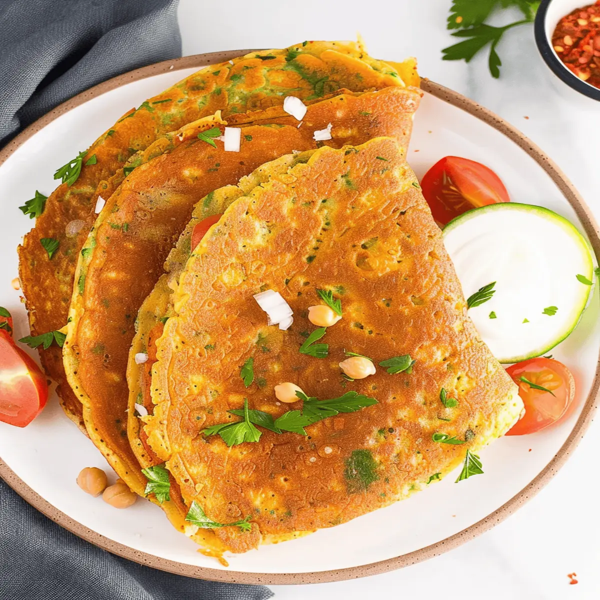 Chickpea Pancakes: Easy, Flavor-Packed Plant-Based Delight