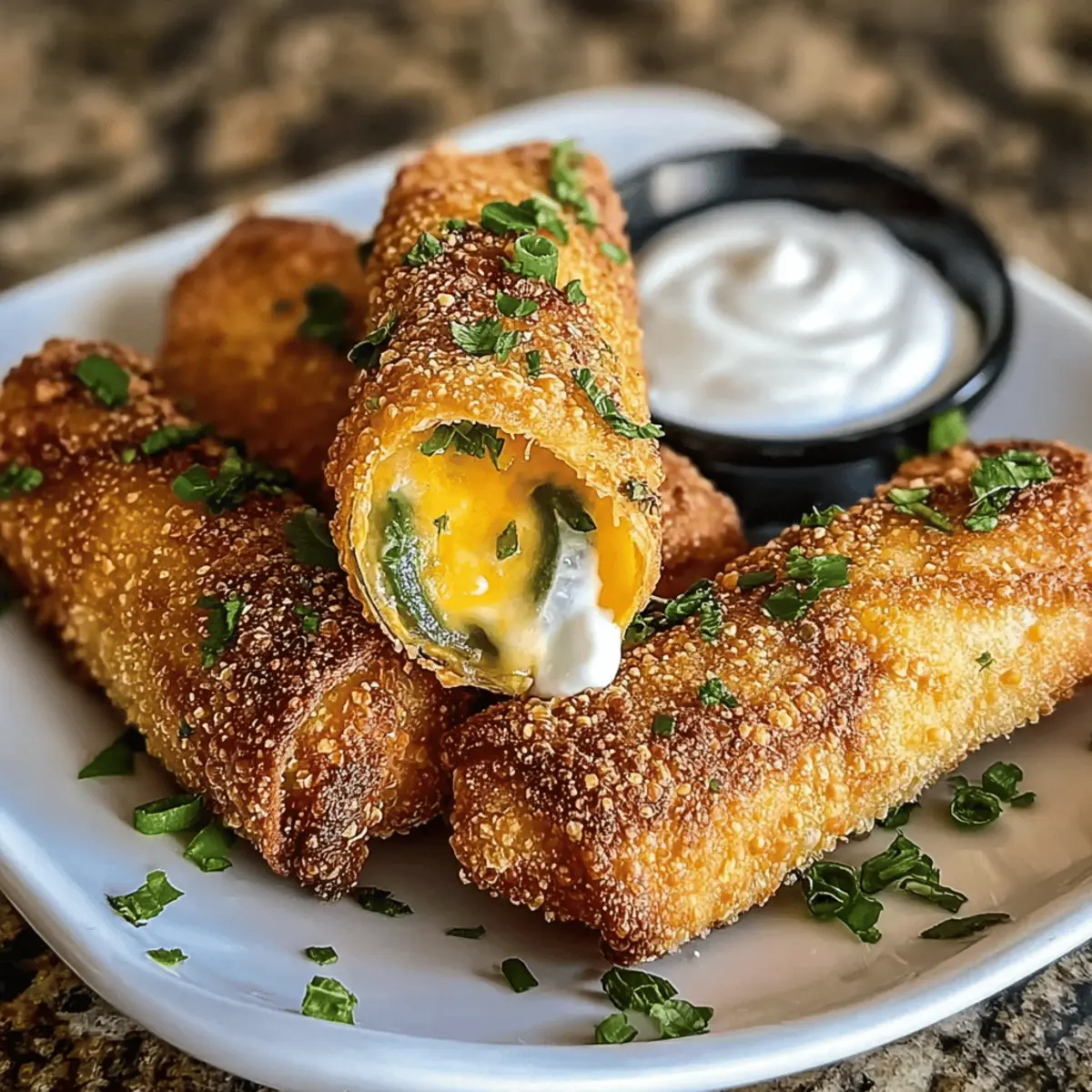 Crispy Jalapeno Popper Egg Rolls: Easy Air Fryer Bliss