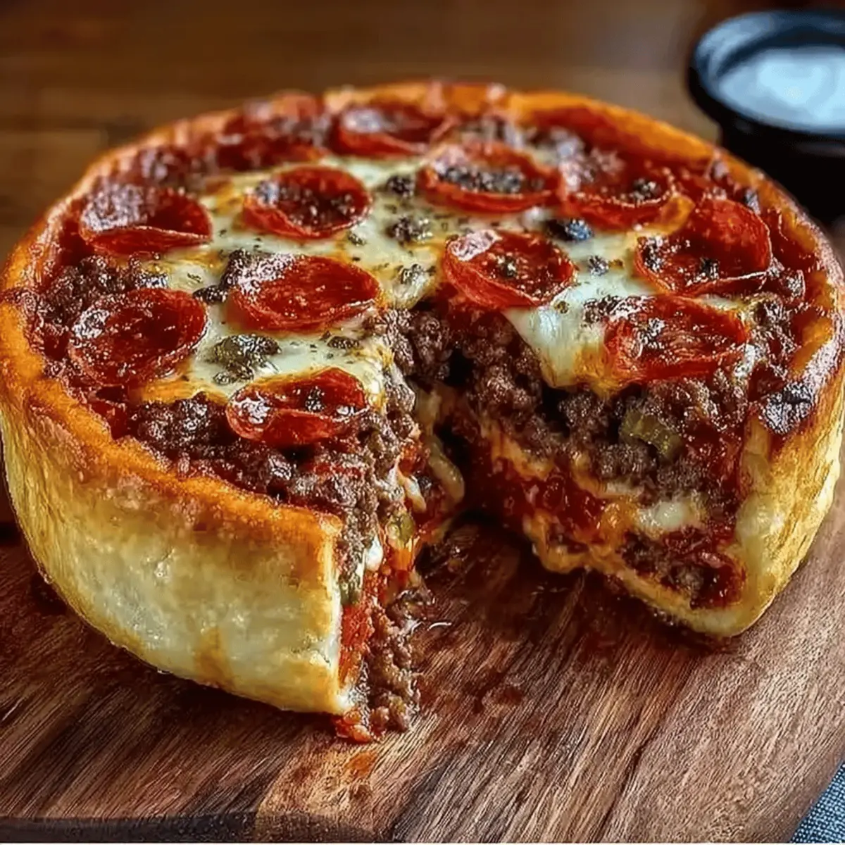 Deep-Dish Pizza Pie Recipe: A Hearty Slice of Comfort!