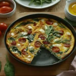 Easy To Make Spinach & Feta Breakfast Frittata – 20 Minute Oven-Baked Recipe