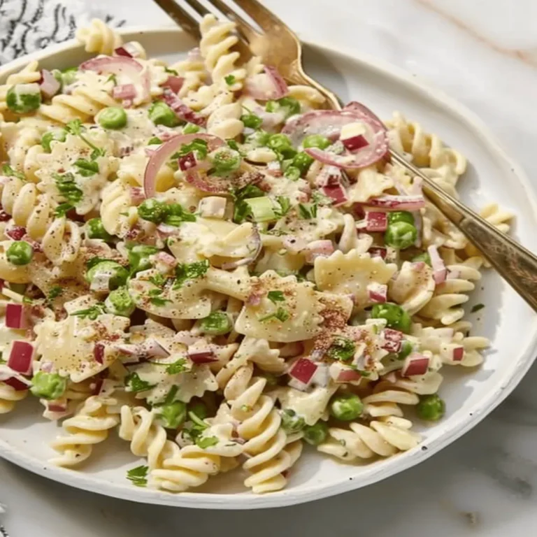 French Onion Dip Pasta Salad