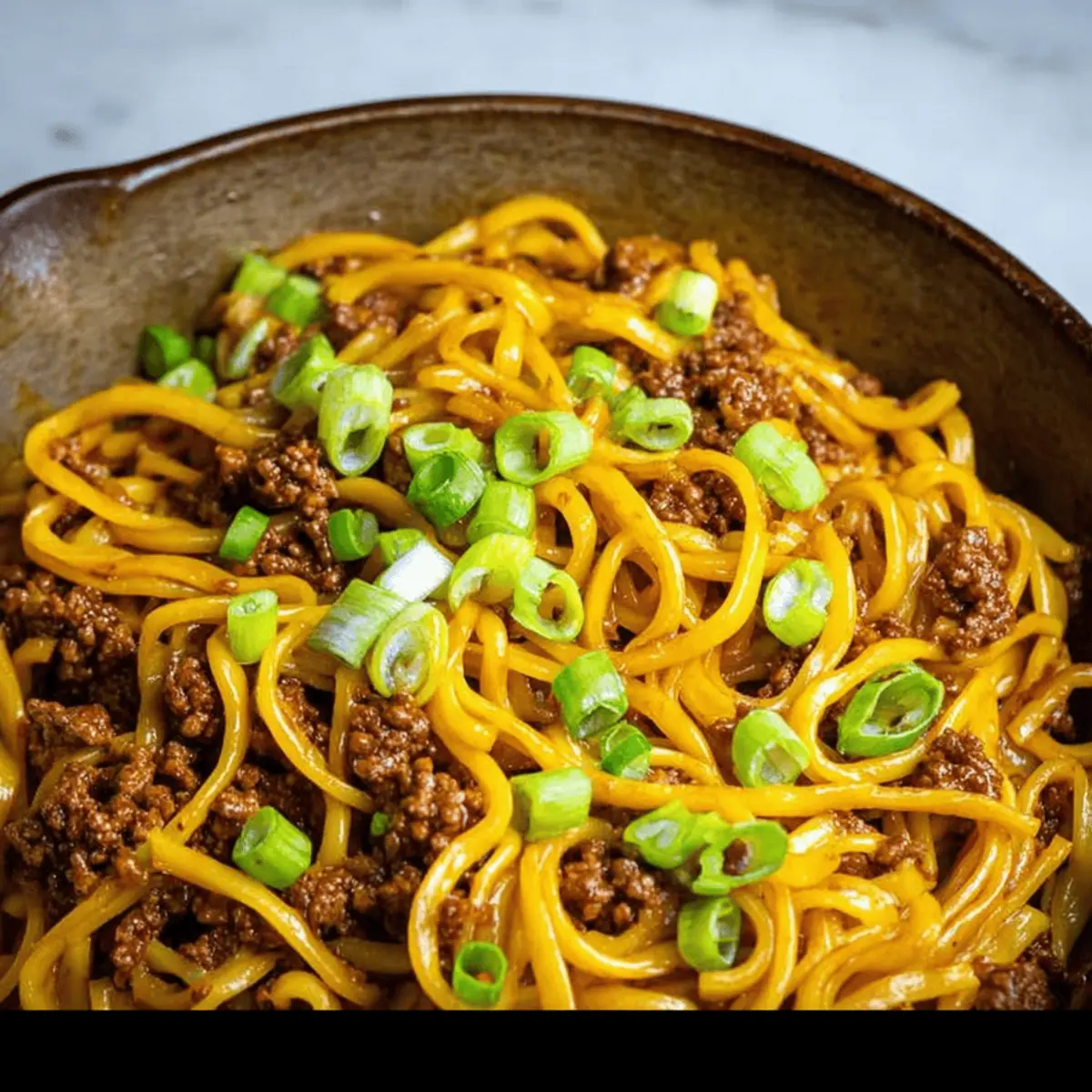 Mongolian Ground Beef Noodles: Irresistibly Bold and Flavorful