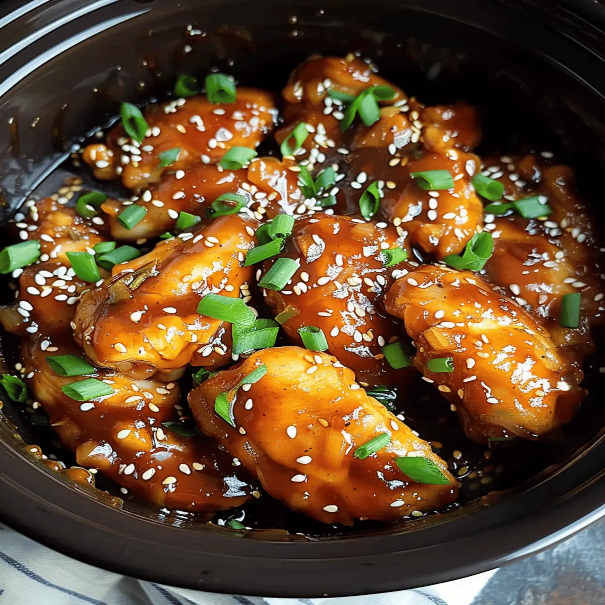 Slow Cooker Honey Garlic Chicken: Irresistibly Tender Delight