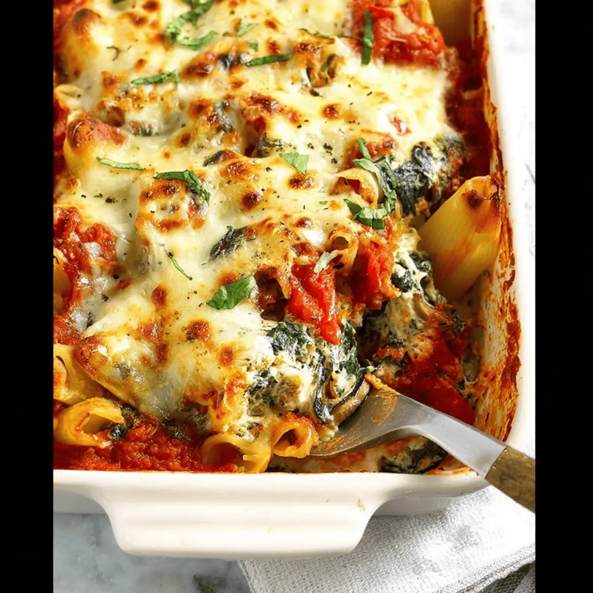 Spinach and Ricotta Pasta Bake
