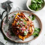 BBQ Chicken Stuffed Sweet Potatoes