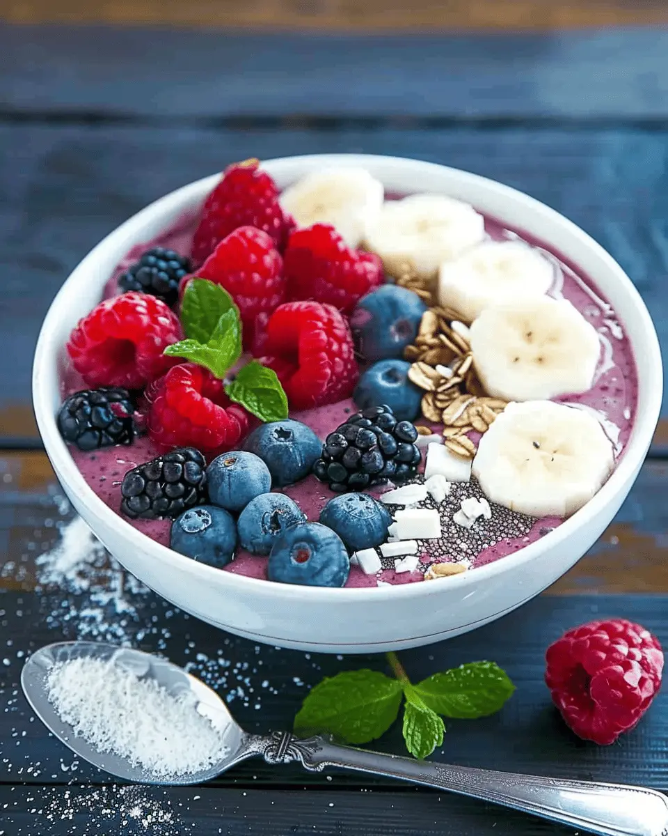 Berry Smoothie Bowl Bliss: A Delightfully Easy Recipe to Savor