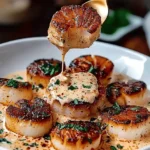 Best Seared Scallops with Spicy Cajun Cream Sauce