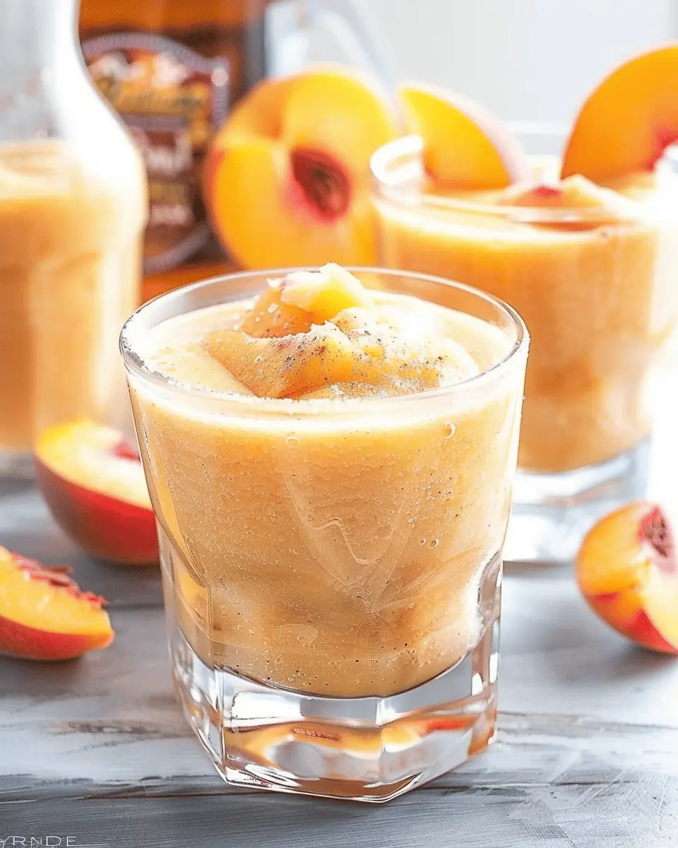 Bourbon Peach Slush: A Refreshingly Easy Summer Treat