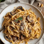 Caramelized Leek and Mushroom Gruyere Pasta