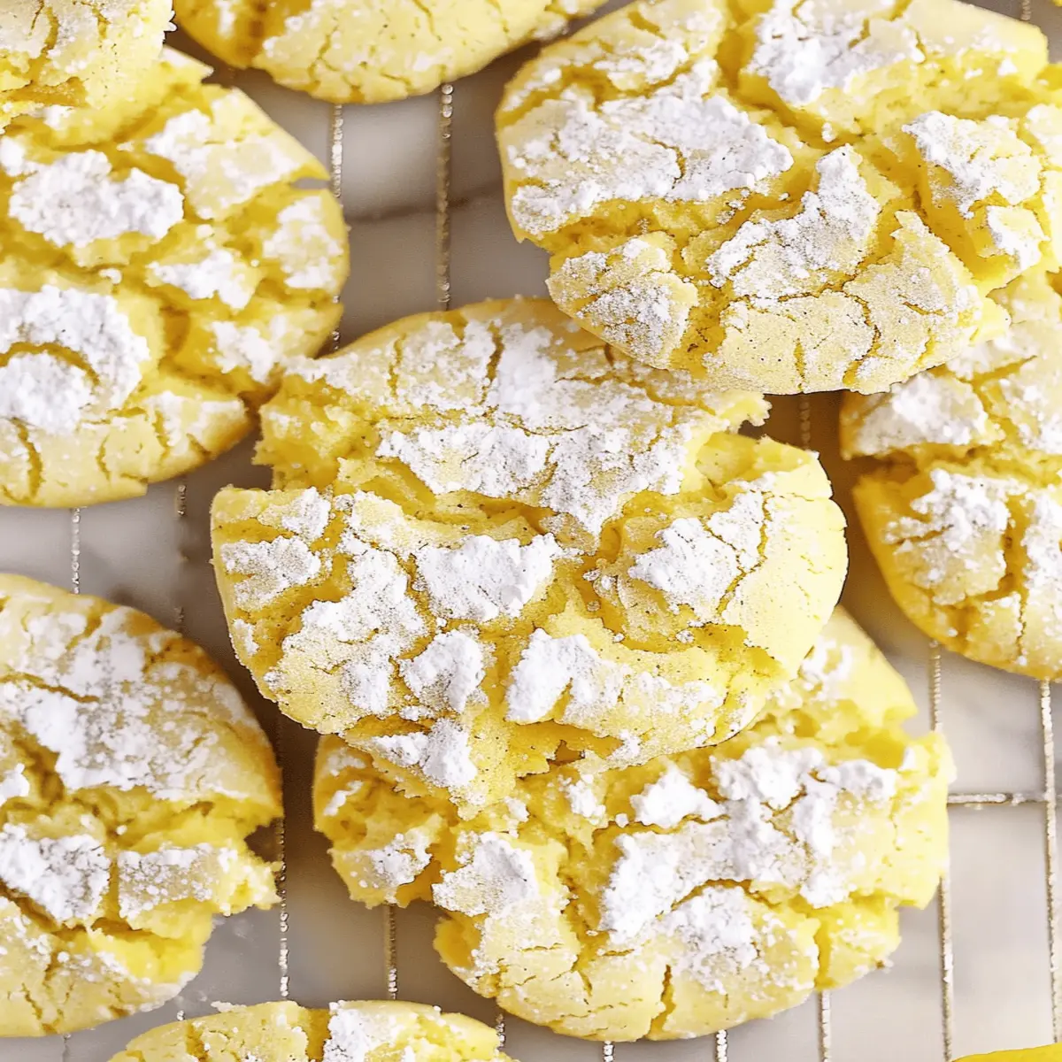 Chewy Lemon Crinkle Cookies that Brighten Your Day