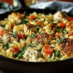 Chicken Pot Pie Noodle Skillet
