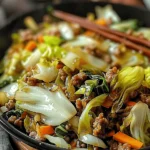 Chinese Ground Beef and Cabbage Stir-Fry