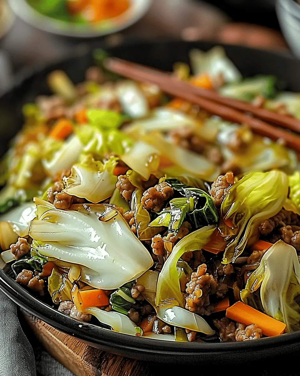 Chinese Ground Beef and Cabbage Stir-Fry: Easy Family-Friendly Delight