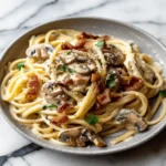 Creamy Bacon and Mushroom Pasta