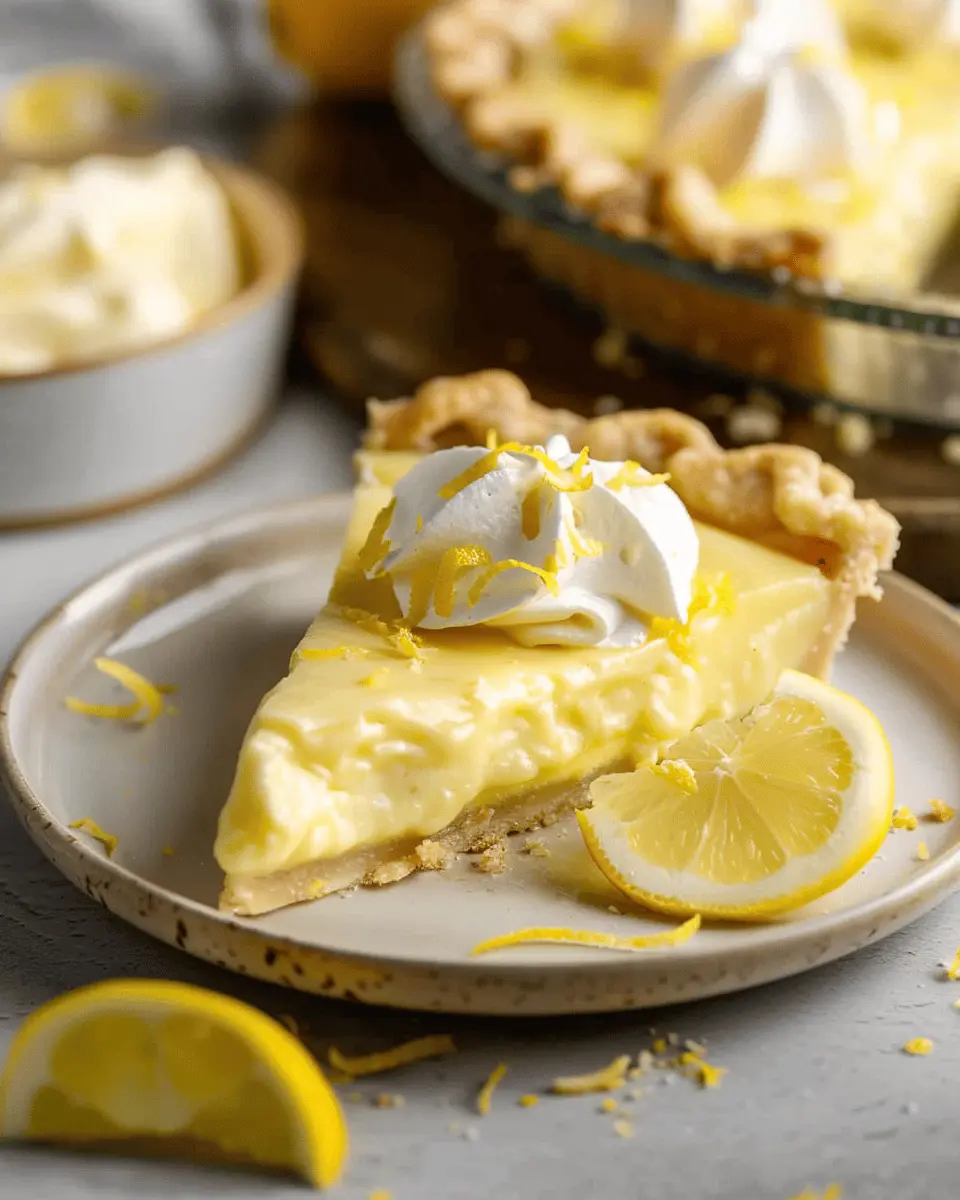 Creamy Lemon Pie: The Best Homemade Delight You’ll Love