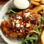 Crispy Hot Honey Feta Chicken