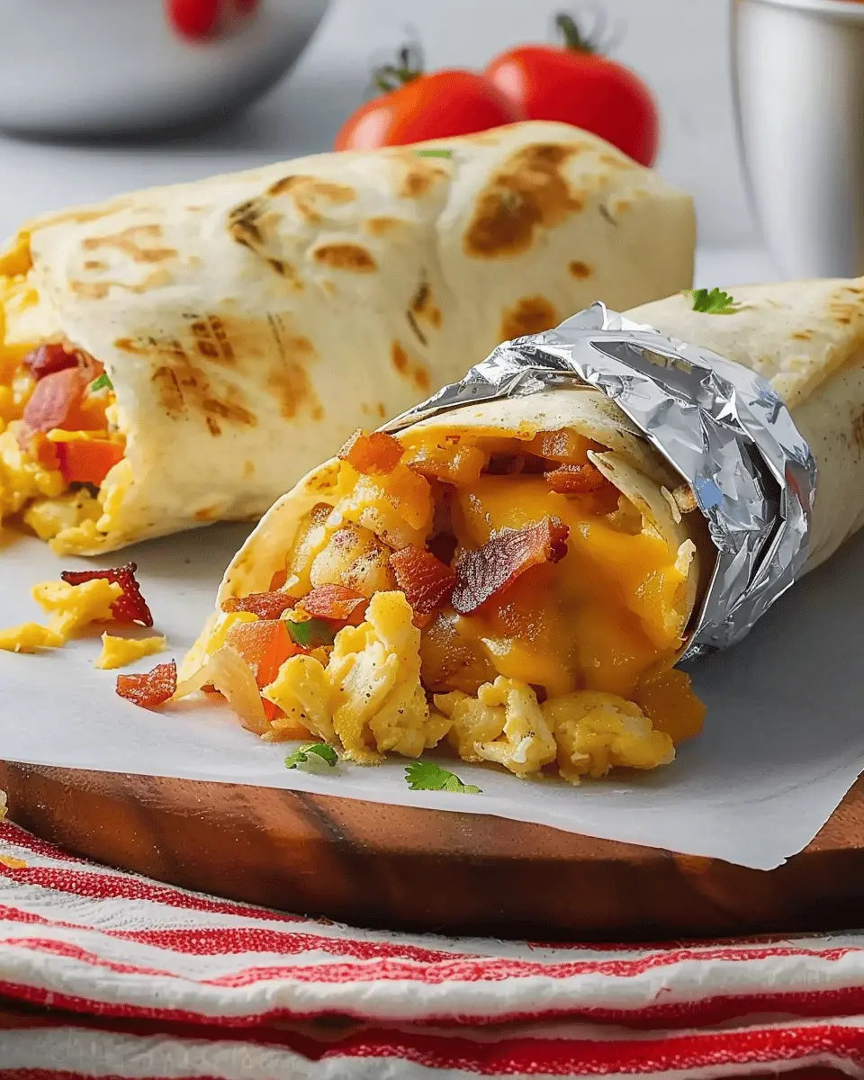 Freeze-and-Reheat Breakfast Burritos: Easy Turkey Bacon Delight