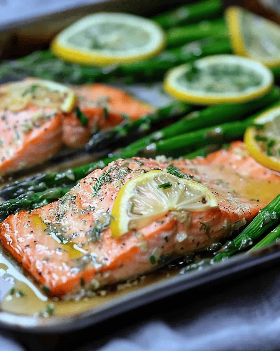Garlic Butter Salmon and Asparagus: A Juicy Weeknight Delight