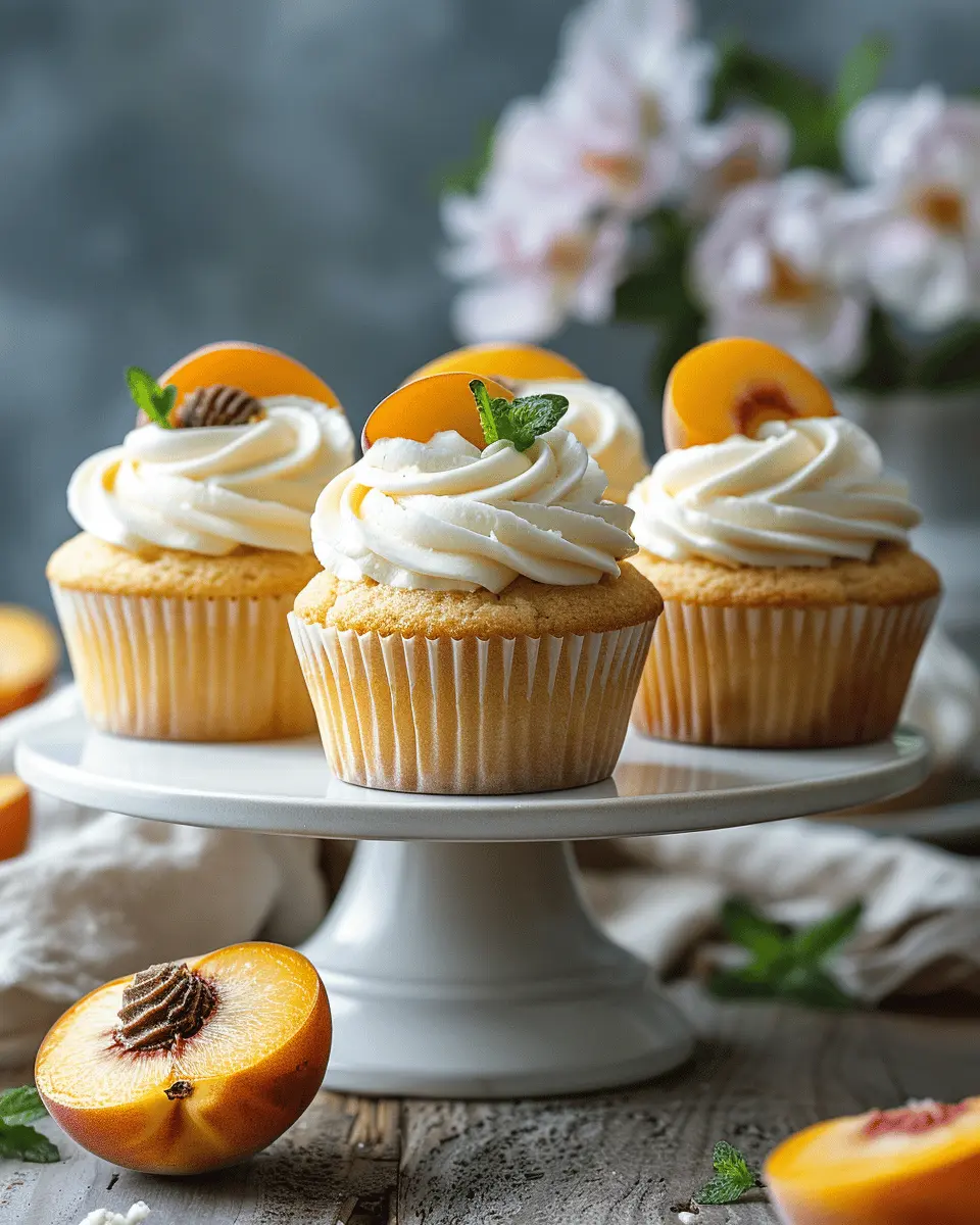 Honey Peach Cream Cheese Cupcakes: Indulgent Summer Delight