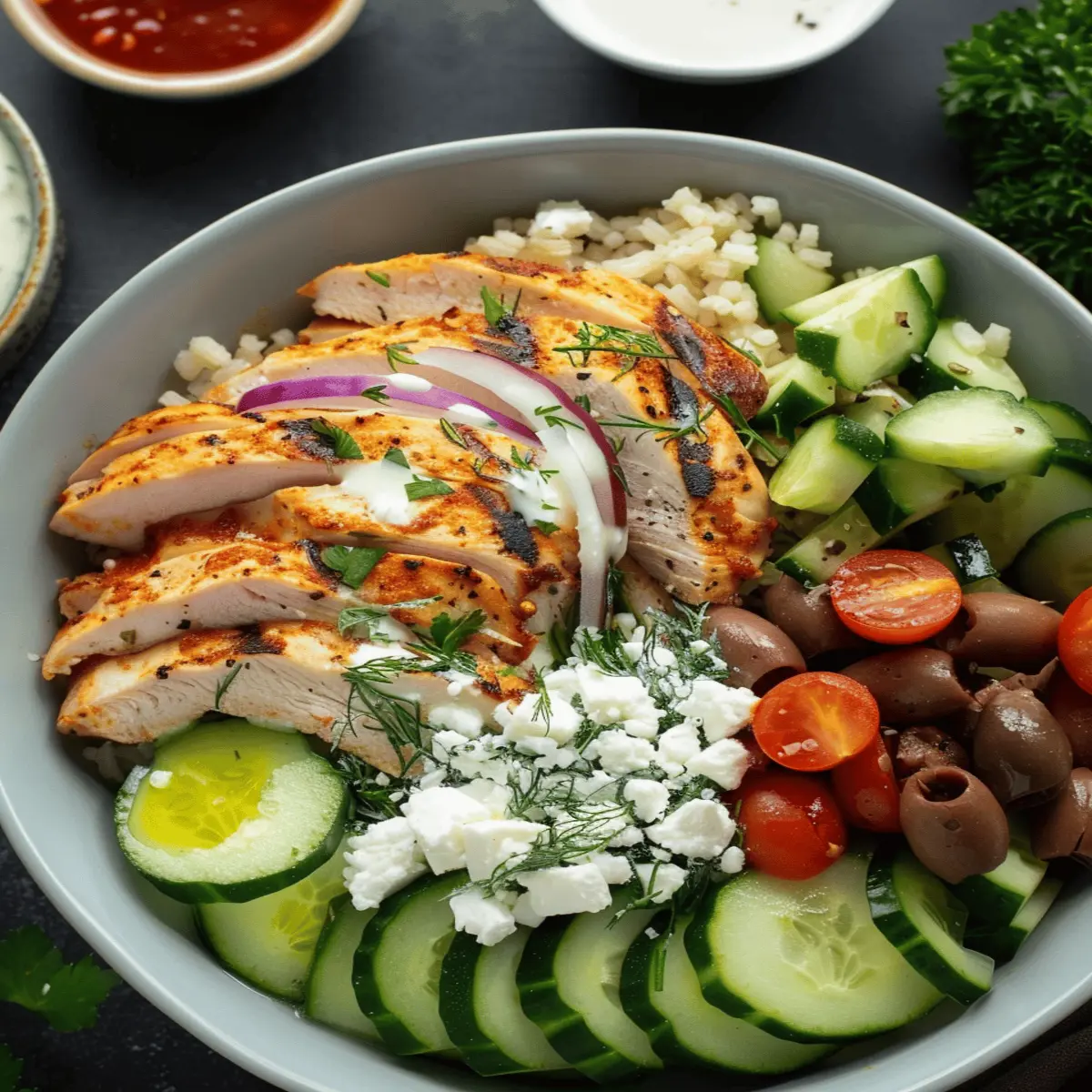 Irresistible Greek Chicken Bowl: Healthy & Delicious Delight