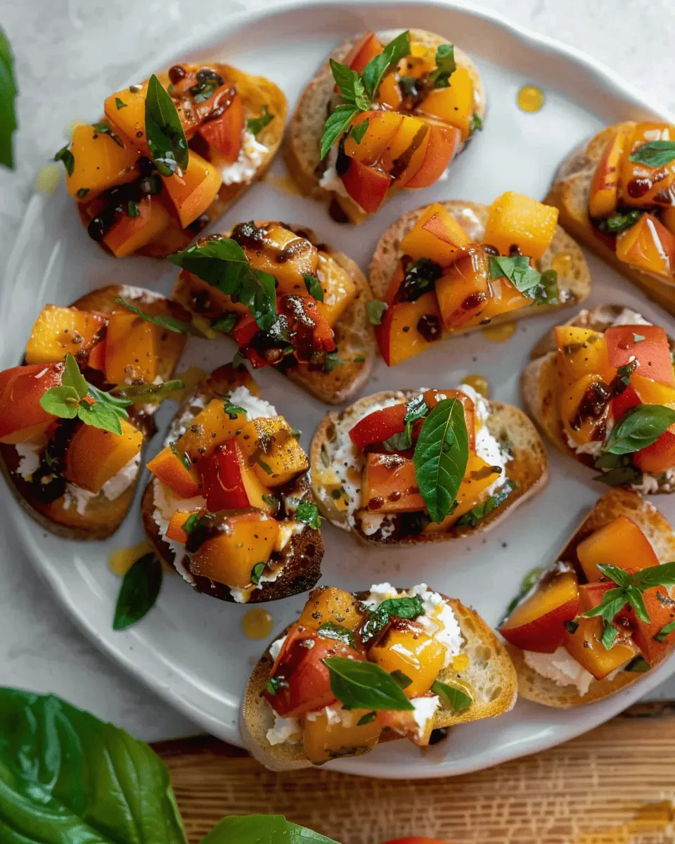 My Favorite Peach Bruschetta: Easy, Fresh Flavor for Everyone