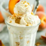 Peach Cottage Cheese Ice Cream