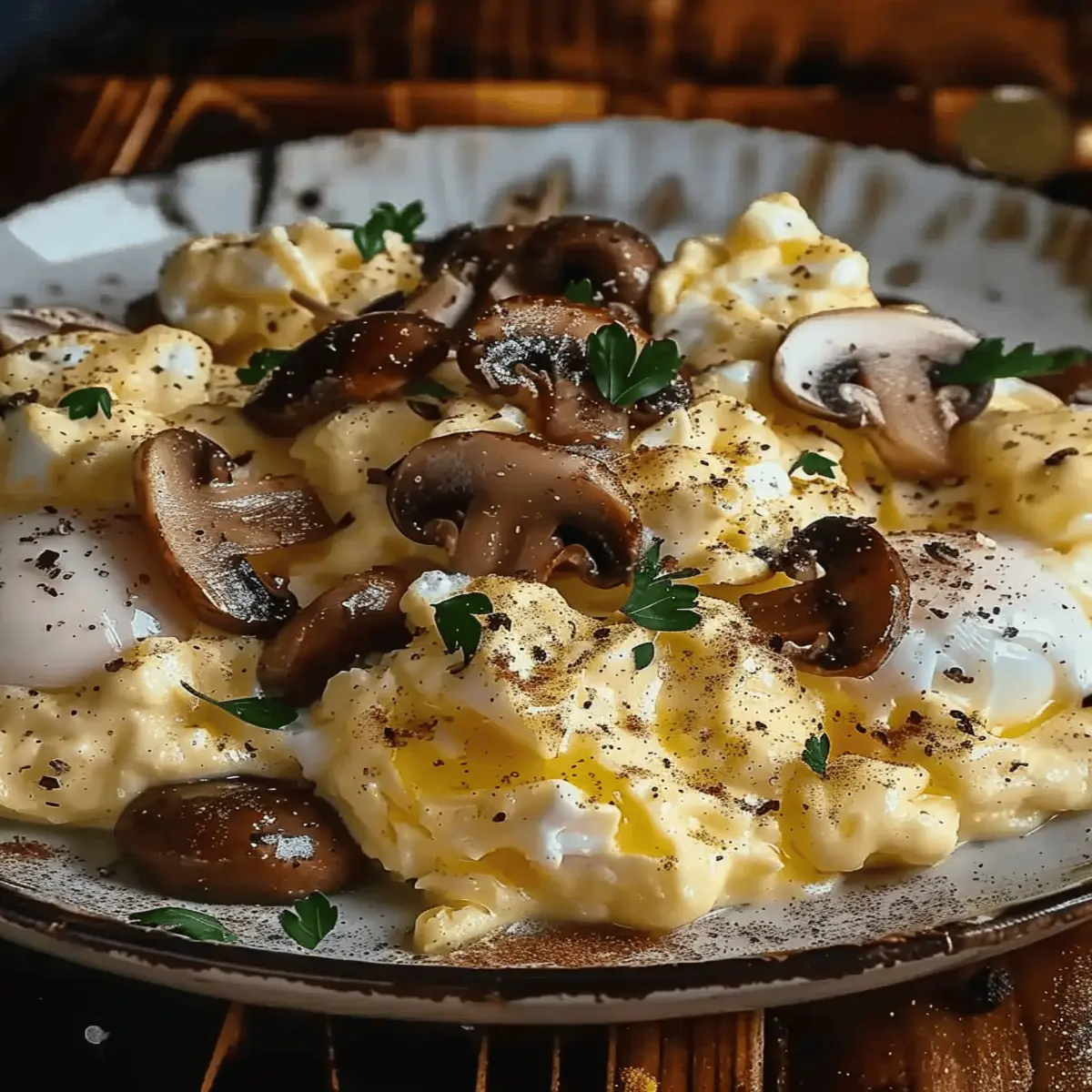 Scrambled Eggs with Mushrooms