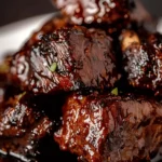 Sweet and Sticky Steak Bites