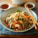 Thai chicken noodle salad