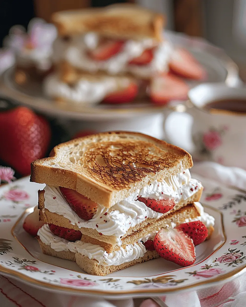 Strawberry Cream Tea Party Sandwiches: The Best Easy Recipe