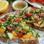 Mediterranean Hummus Toast with Za’atar