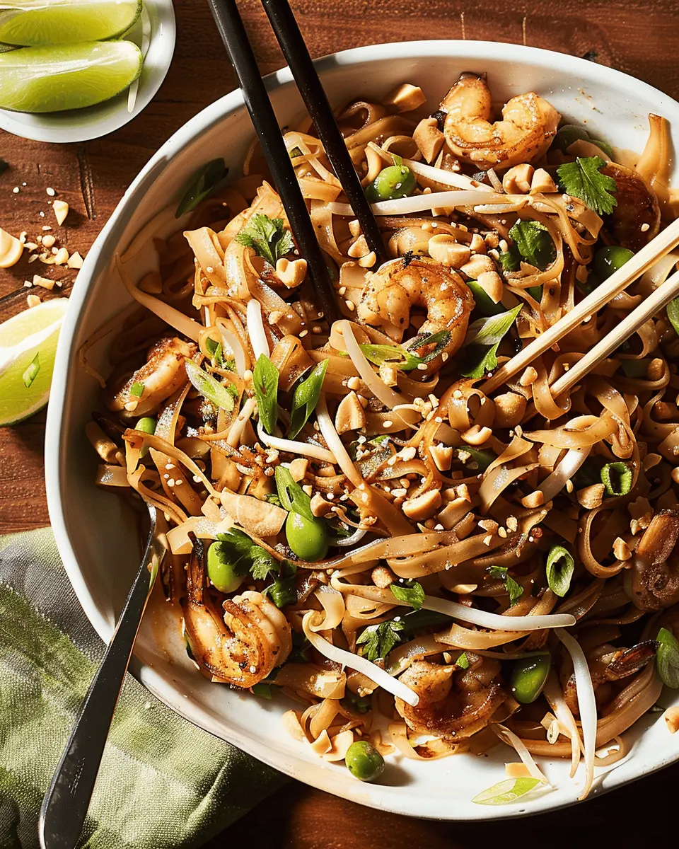 Pad Thai Delight: Easy Recipe with Turkey Bacon and Chicken Ham