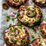 Easy Portobello Mushroom Pizzas {Low Carb}