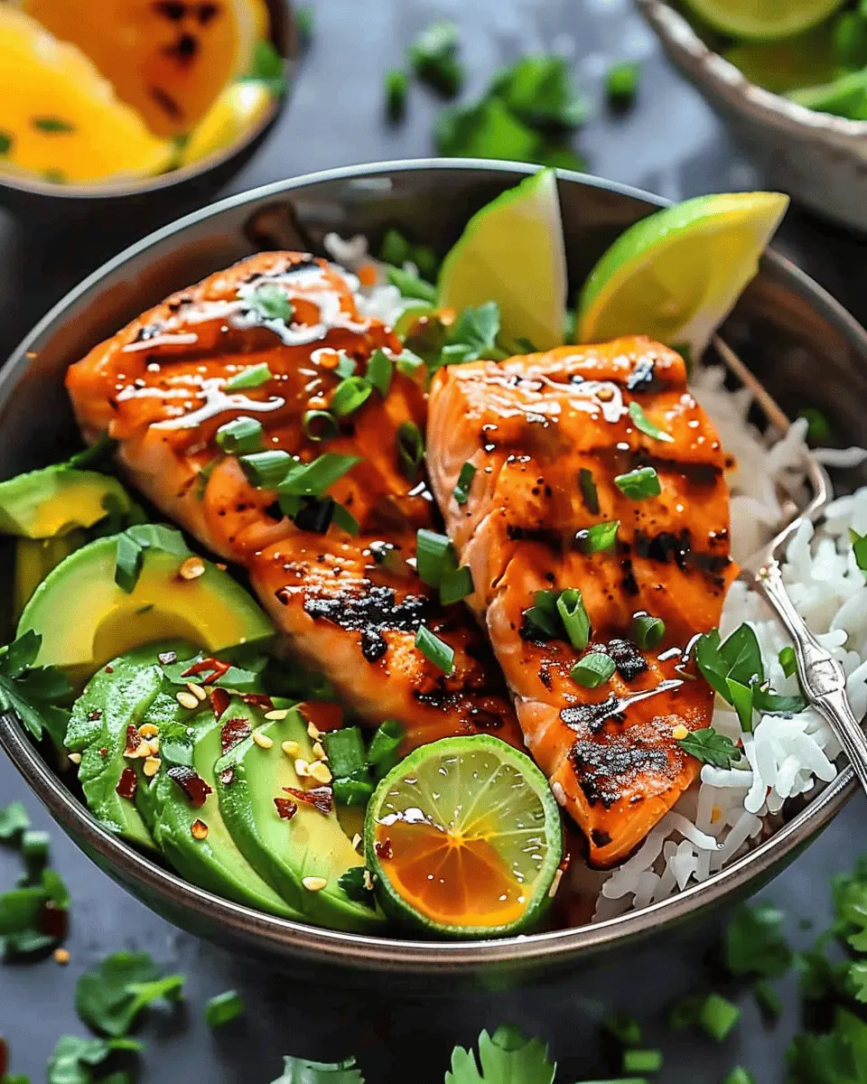 Healthy Sweet Chili Salmon Bowl: A Quick and Flavorful Delight