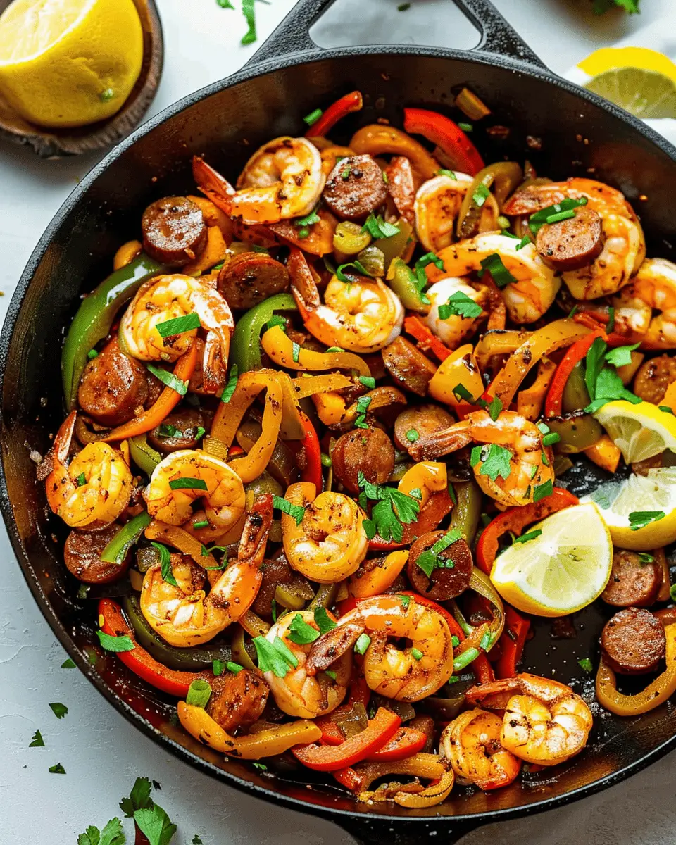 Cajun Shrimp and Sausage Skillet: A Bold and Easy One-Pan Delight