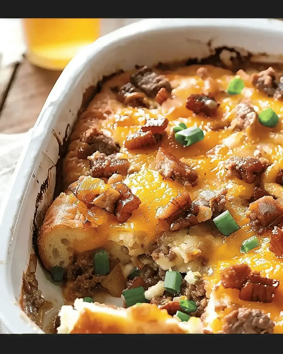 Maple Breakfast Casserole: An Easy Indulgence with Turkey Bacon and Chicken Ham