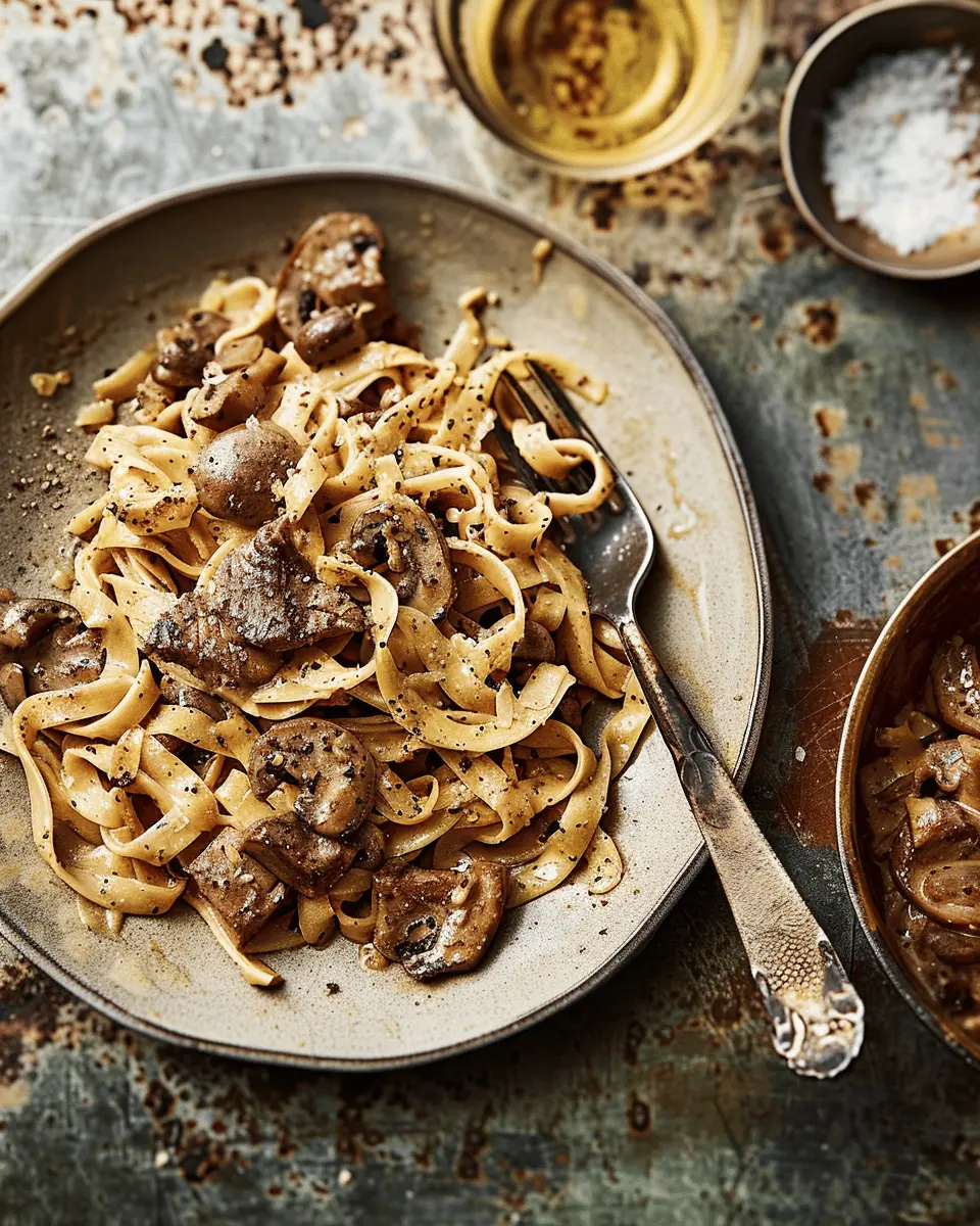 Peppered steak & mushroom tagliatelle: A juicy homemade delight
