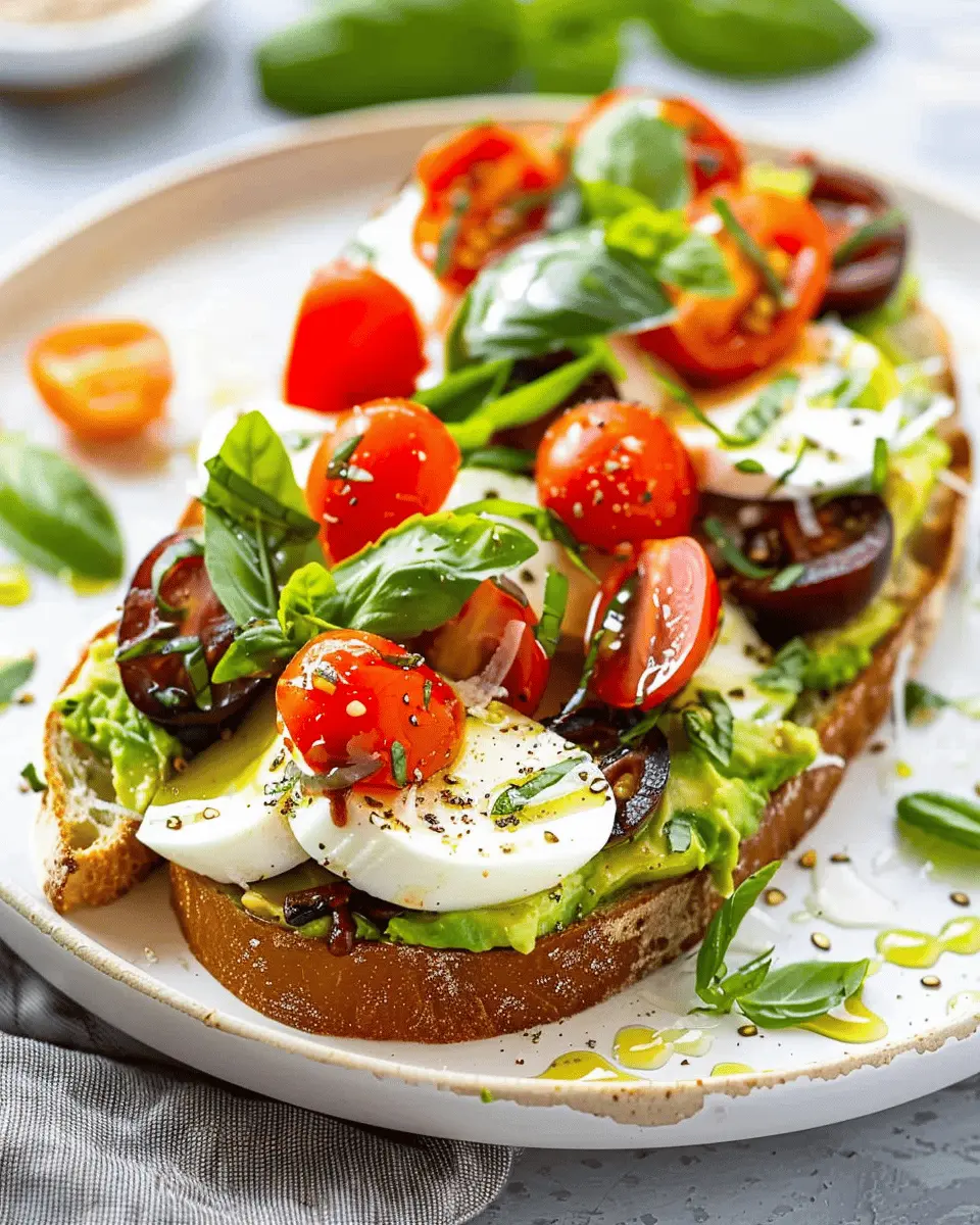 Caprese Avocado Toast: A Juicy Twist on a Classic Delight