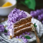 Vegan Lilac Lemon Cake