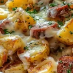 Cheesy Ranch Potatoes and Smoked Sausage Recipe