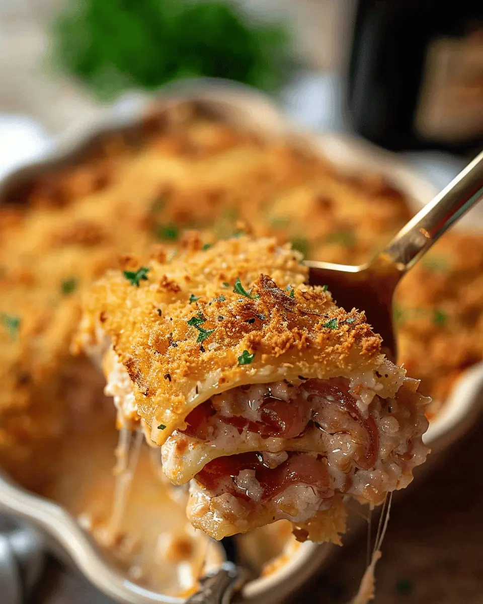 Chicken Cordon Bleu Casserole: Easy Family Comfort Food Delight