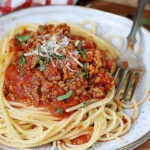 Easy Vegan Spaghetti with “Meat” Sauce