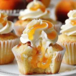 Honey Peach Cream Cheese Cupcakes