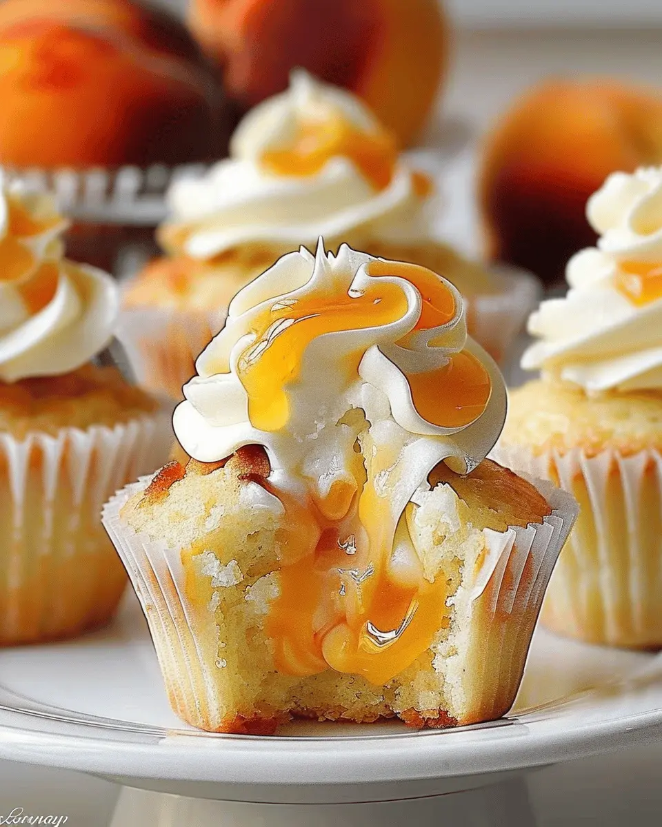 Honey Peach Cream Cheese Cupcakes: The Best Summer Delight
