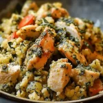 Pesto Chicken Cauliflower Rice Recipe