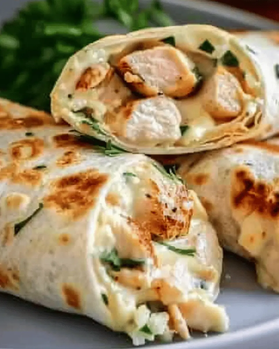 Low Carb Cheesy Garlic Chicken Wraps for a Flavorful Meal