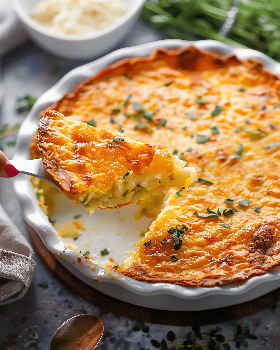 Cabbage Pie: Savory and Delicious with Turkey Bacon and Chicken Ham