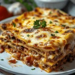 Parmesan Garlic Bacon Cheeseburger Lasagna