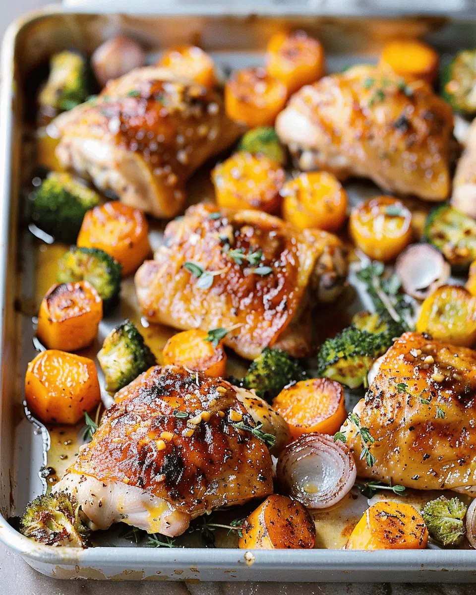 Sheet Pan Maple Mustard Roasted Chicken for a Flavorful Feast